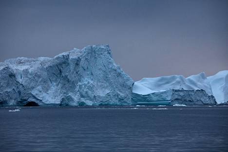 Grönlanti nykyisin. Jäinen saari vaikutti merivirtoihin.