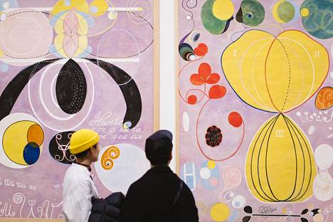 Hilma af Klintin näyttely avattiin New Yorkissa viime lokakuussa.