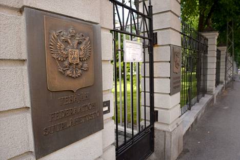  Venäjän suurlähetystö Helsingissä 10. heinäkuuta vuonna 2018. 