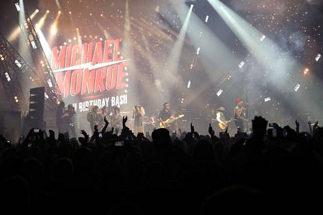 Hanoi Rocks esiintyi Helsingin jäähallissa viime vuoden syyskuussa.