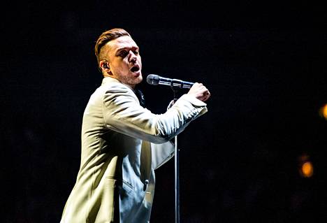 Justin Timberlake esiintyi Helsingissä toukokuussa 2013.