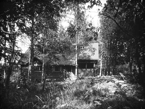 Villa Enckell, kuva otettu vuosien 1904-1929 välillä. Huvilan nimi muuttui Villa Cooperiksi vuonna 1931.