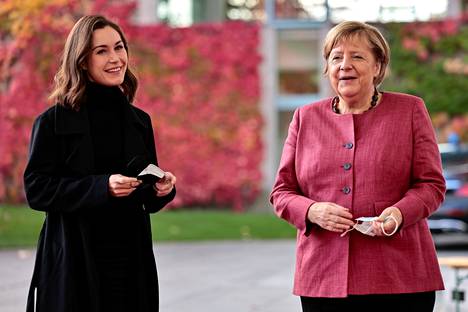 Pääministeri Sanna Marin tapasi liittokansleri  Angela Merkelin Berliinissä keskiviikkona aamupäivällä.