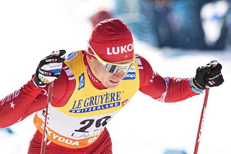 Aleksandr Bolšunov kilpaili 26. helmikuuta Salpausselän kisoissa.