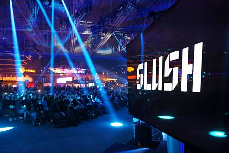 Teknologia- ja kasvuyritystapahtuma Slush järjestettiin Helsingin messukeskuksessa joulukuussa 2021.