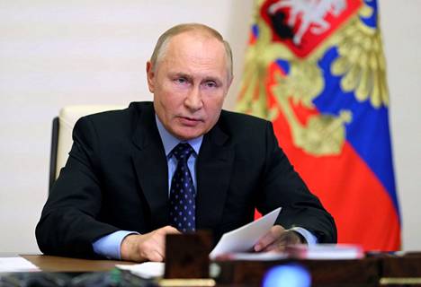 Venäjän presidentti Vladimir Putin Jamalin niemimaan kehityskokouksessa lokakuussa. 