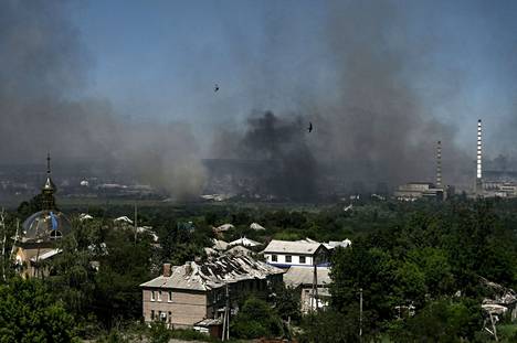 Venäjä on pommittanut Severodonetskin kaupunkia viikkojen ajan. Kuva otettu 9. kesäkuuta.