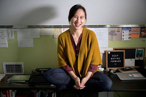 Celeste Ng kotonaan Cambridgessa, jonne hän muutti aloittaessaan yliopisto-opinnot Harvardissa.