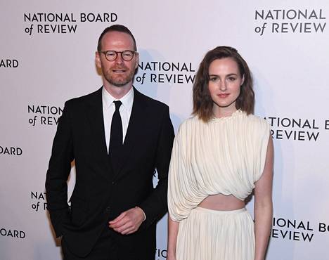 Joachim Trier ja Renate Reinsve National Board of Review -gaalassa 15. maaliskuuta New Yorkissa.