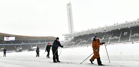 Olympiastadionilla hiihdettiin 30. tammikuuta.