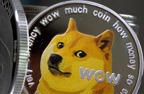 Internetin meemimaailmasta inspiroituneen dogecoin-kryptovaluutan arvo paisui viime vuonna.