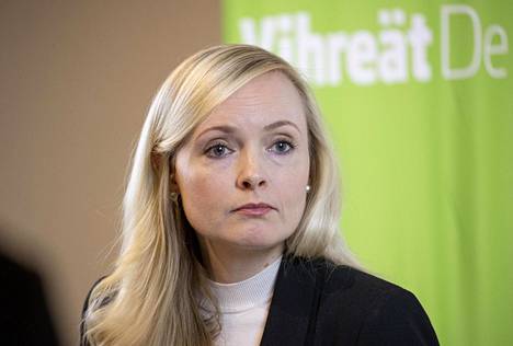 Vihreiden puheenjohtaja, sisäministeri Maria Ohisalo piti tiedotustilaisuuden vihreiden puoluevaltuuskunnan kokouksessa Helsingissä lauantaina.