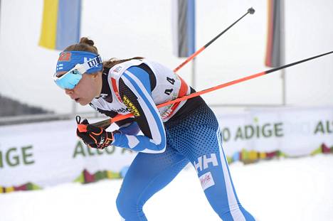 Kerttu Niskanen oli taas paras suomalainen, kuten Tour de Skilläkin (kuva).