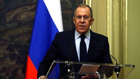 Venäjän ulkoministeri Sergei Lavrov torstaina Moskovassa.  
