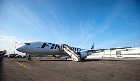 Finnair Airbus A350 -lentokone kuvattiin Vantaalla syyskuussa 2020.