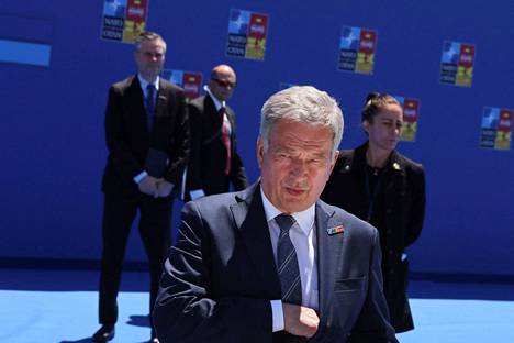 Presidentti Sauli Niinistö Naton huippukokouksessa Madridissa 29. kesäkuuta. 