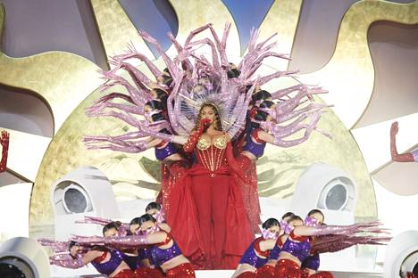 Beyoncé esiintyi 21. tammikuuta Dubaissa.