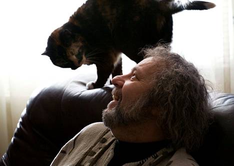 Herman Rechberger ja Carmen-kissa vuonna 2007.