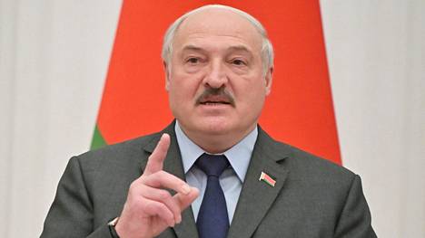 Valko-Venäjän johtaja Aljaksandr Lukašenka.