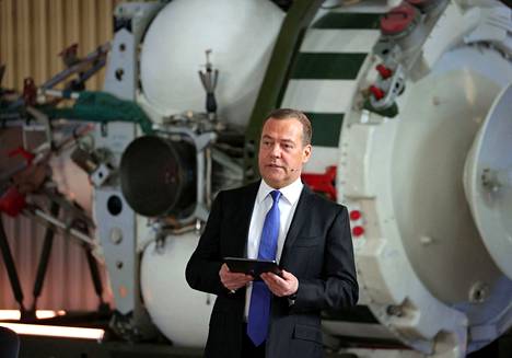 Dmitri Medvedev puhui tiistaina ydinsodan ja uuden maailmansodan uhasta puheen­vuorossaan Znanie-yhteisön tiedemaratonissa Reutovissa.