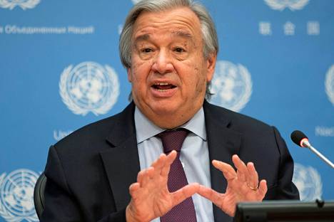 YK:n pääsihteeri António Guterres vaatii maailman johtajilta tehokkaampia toimia fossiilisten polttoaineiden käytön vähentämiseksi ja hiilineutraaliuden saavuttamiseksi.