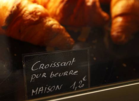Croissantit ovat yksi Au Levain d’Antan -leipomon myydyimmistä tuotteista.