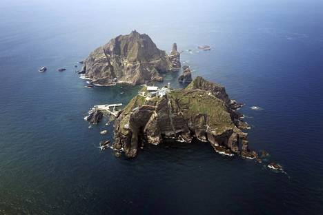 Liancourtinluodot sijaitsee Japaninmerellä Korean niemimaan ja Japanin välissä.