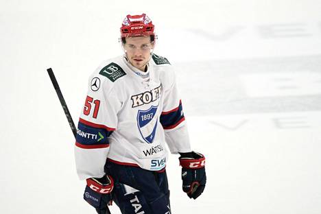 Juha Jääskä oli yksi HIFK:n tehomiehistä Jukureita vastaan. Arkistokuva.