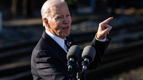 Presidentti Joe Biden oli maanantaina 30. tammikuuta Baltimoressa, Marylandissa, jossa hän vastasi junayhtiä Amtrakin työntekijöiden huoliin puheessa ja keskustelutilaisuudessa.
