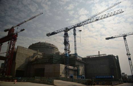 Taishanin ydinvoimala rakenteilla vuonna 2013.