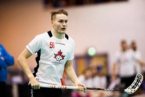 Valtteri Viitakoski on ollut Kanadan kantava voima salibandyn MM-kisoissa.