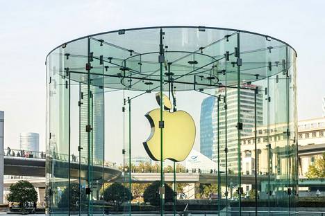 Applen myymälä Shanghaissa Kiinassa joulukuussa 2017.