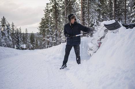 A classic start to Harri Huttunen from Vantaa is a cross-country ski run around Yllästunturi.