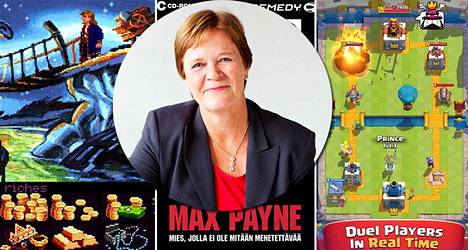 Kaikki alkoi Monkey Island 2 -pelistä (vas.). Pelit-lehden päätoimittaja Tuija Lindén (kesk) on seurannut aitiopaikalta suomalaisen peliteollisuuden nousua Max Paynesta Clash Royaleen.