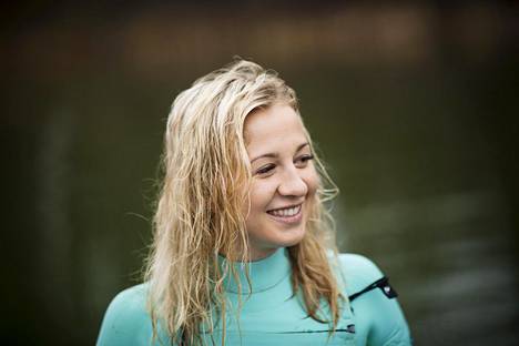 Aleksandra Blinnikka saavutti purjelautailun EM-hopeaa.