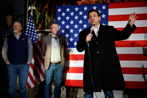 Ron DeSantis campaigned in Cedar Rapids, Iowa on Sunday.