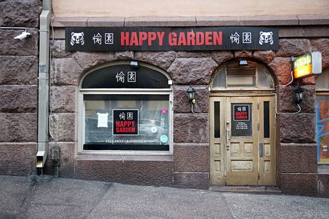 Ravintola Happy Garden on toiminut Kinaporinkadulla lähes kaksikymmentä vuotta.