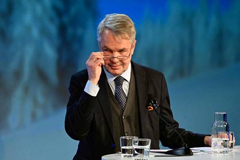 Suomen ulkoministeri Pekka Haavisto puhui Sälenin turvallisuuskonferenssissa Ruotsissa sunnuntaina 8. tammikuuta.