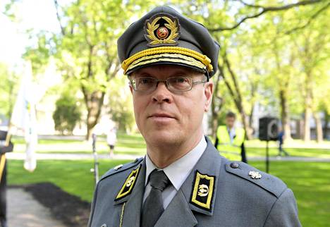 Kenttäpiispa Pekka Särkiö kuvattuna toukokuussa 2018.
