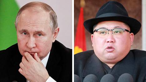 Vladimir Putin ja Kim Jong Un.