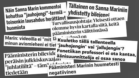 Suomalaisten uutismedioiden otsikoita kuluneen viikon ajalta.