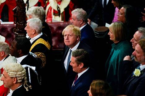 Britannian pääministeri Boris Johnson Britannian parlamentin avajaisissa tiistaina.