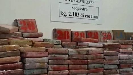 Ennätyksellinen kokaiinitakavarikko Italiassa – Lähetyksen arvo puoli miljardia euroa