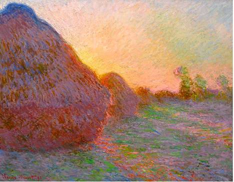 Claude Monet'n Heinäsuovat (Meules) vuodelta 1890.
