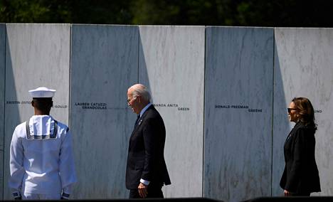 US President Joe Biden and Vice President Kamala Harris visited the memorial for victims of terrorist attacks in Shanksville, Pennsylvania on September 11. One plane hijacked by al-Qaeda terrorists crashed in Shanksville after passengers protested on September 11, 2001.