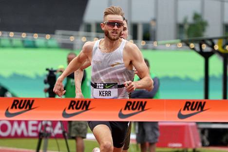 Josh Kerr arrived at the finish as the winner.