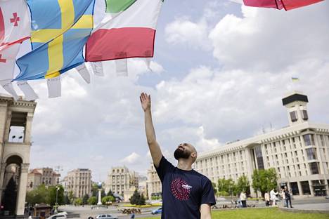 Dmytro Humeniuk valmistautui viisuviikkoon Kiovassa sunnuntaina.