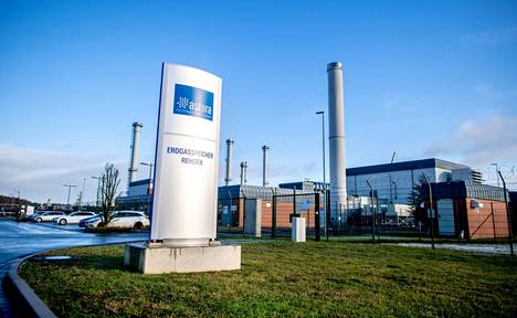 Gazpromin tytäryhtiö Astoran maakaasuvarasto Rehdenissä Saksassa. Kaasuvarastot ovat Euroopassa tänä talvena poikkeuksellisen vajaat.