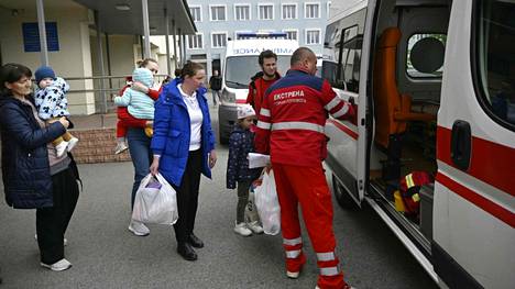 Sairaalaa evakuoitiin perjantaina Kiovassa.