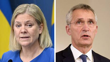 Ruotsin pääministeri Magdalena Andersson ja Naton pääsihteeri Jens Stoltenberg tapasivat pääministerin kesäasunnolla Harpsundissa maanantaina.